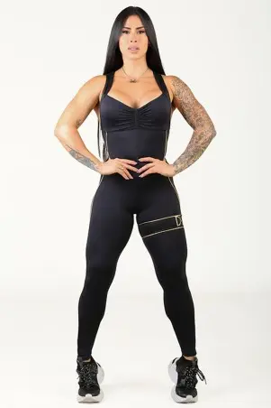 Macacão Fitness Mage Preto