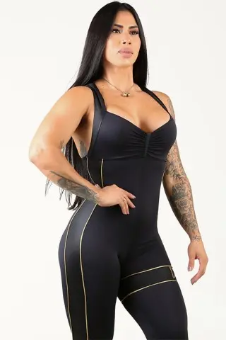 Macacão Fitness Mage Preto