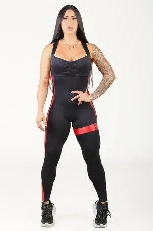 Macacão Fitness Mage Vermelho