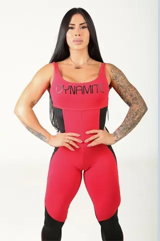 Maxi Fitness Jumpsuit Red Maxi Fitness Jumpsuit Red