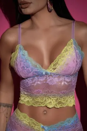 Rainbow Bralette Set