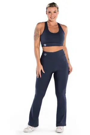 Navy Blue Flare Legging