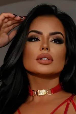 Chocker Katrina Vermelha