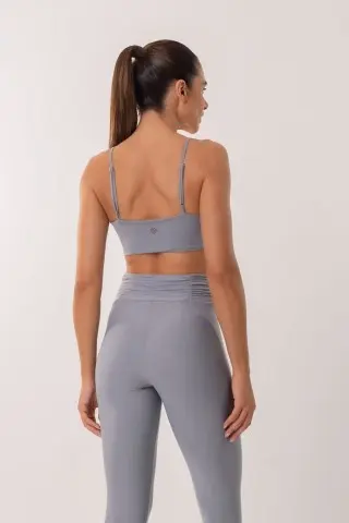 Adjustable Gray Strap Top