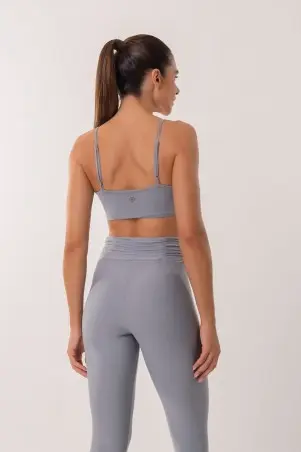 Adjustable Gray Strap Top