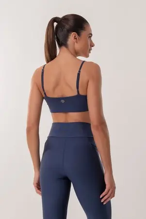 Adjustable Navy Blue Strap Top