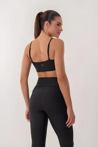 Adjustable Black Strap Top