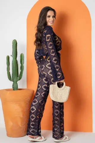 Navy Blue Maragogi Pants