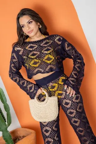 Navy Blue Maragogi Pants