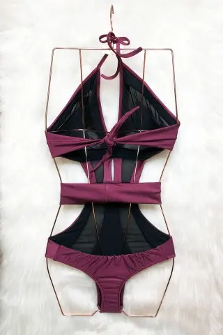 Rebeca Wine Swimsuit Body