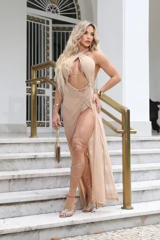 Donini Nude Classy Dress