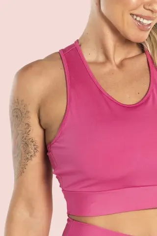 Top Basic Nadador Hot Pink