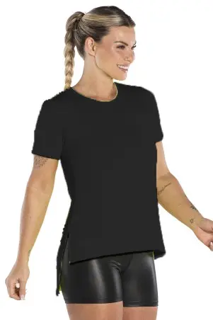 Black Open Back Blouse