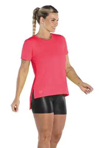 Blusa Costas Abertas Rosa Fluor