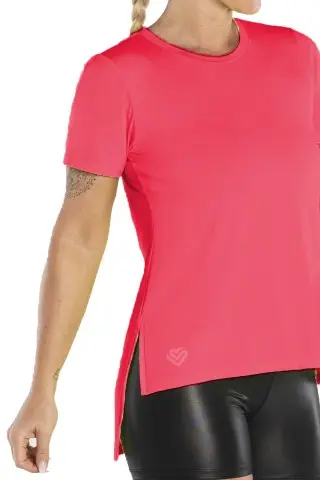 Blusa Costas Abertas Rosa Fluor Blusa Costas Abertas Rosa Fluor