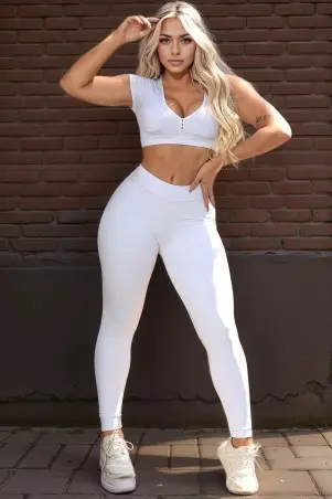 White Clean Look Leggings