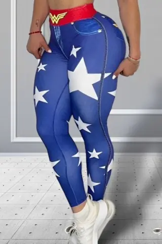 Legging Wonderful Donna Shape Blue c/e Legging Wonderful Donna Shape Blue c/e