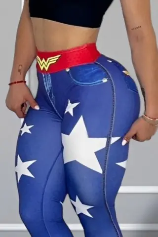 Legging Wonderful Donna Shape Blue c/e Legging Wonderful Donna Shape Blue c/e