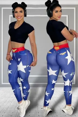 Legging Wonderful Donna Shape Blue w/u