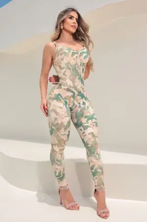 Power Fit Camouflage Jumpsuit W/U