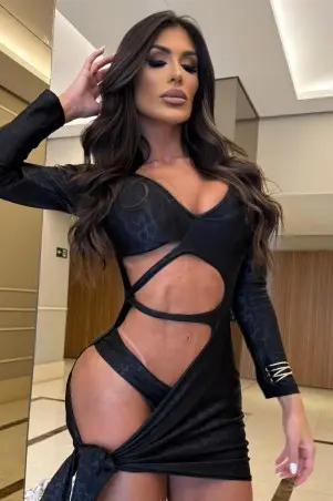 Vestido Feline Power Preto