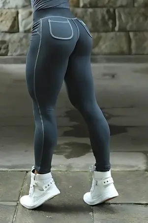 Legging Grafite Bolso Redondo S/E