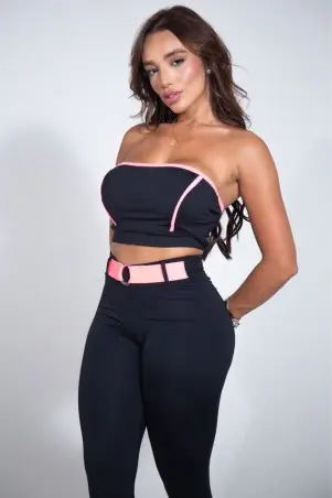 Butt Lifting Leggings with Elastic Belt