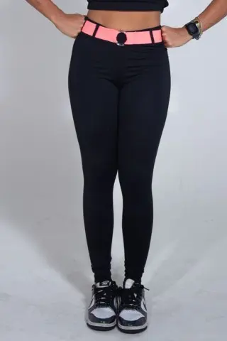 Butt Lifting Leggings with Elastic Belt