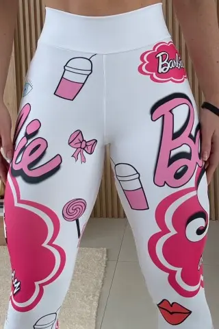 Legging Doll Squad Donna Shape Branca C/E