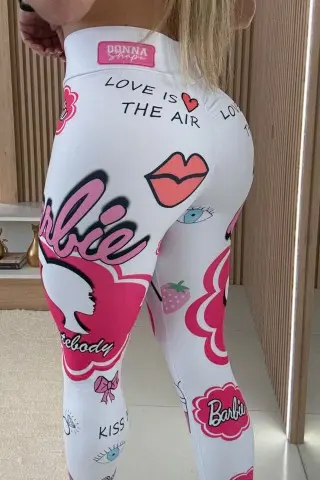 Legging Doll Squad Donna Shape Branca C/E