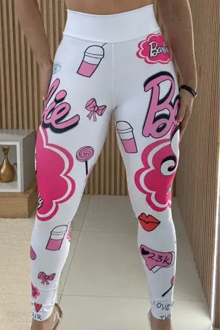 Legging Doll Squad Donna Shape Branca C/E