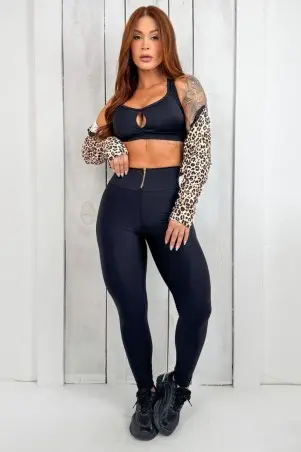 Conjunto Black Gold com Jaqueta C/E