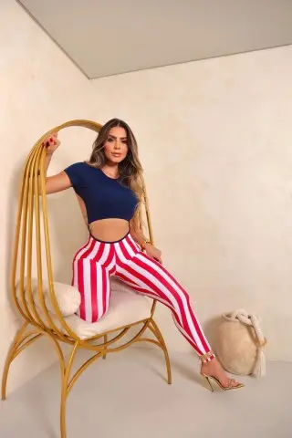 Macacão Audaces Force Naval Stripes C/E