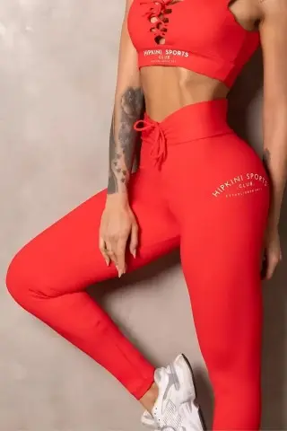 Red Smash Leggings with Ties W/U Red Smash Leggings with Ties W/U