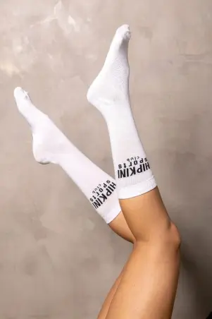 White Smash Socks