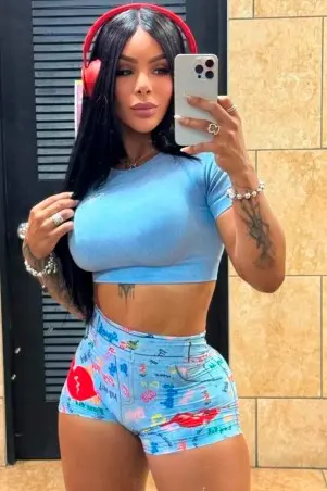 Shorts Fake Jeans Kiss Donna Shape C/E