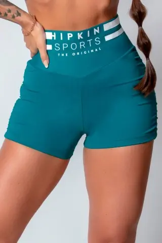 Green Style Shorts with Silk Green Style Shorts with Silk