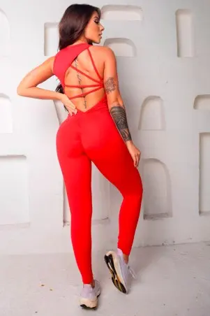 Red Bow Jumpsuit