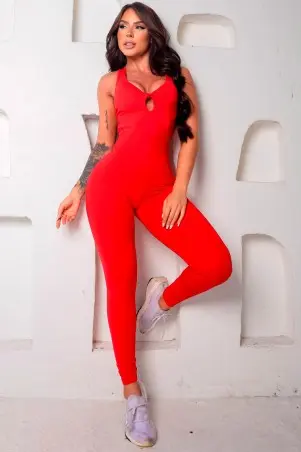 Red Bow Jumpsuit