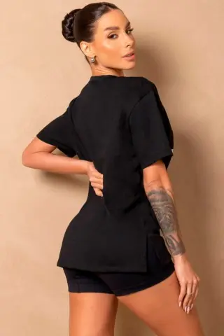 Fitness Breezy Black T-Shirt