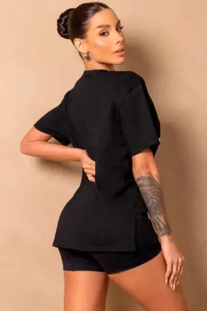 Camisetão Fitness Breezy Preto