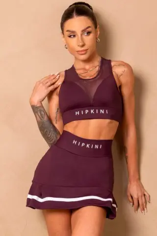 Shorts Saia Breezy Roxa Plissada Shorts Saia Breezy Roxa Plissada