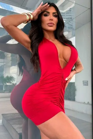 Golden Hour Ruby Dress