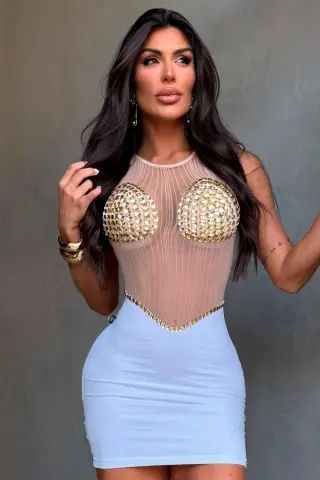 Vestido Vênus Dourado Vestido Vênus Dourado