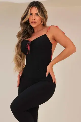 Macacão Xadrez Majestic Black C/E