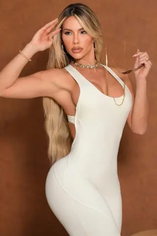 Starlace Jumpsuit Branco S/E