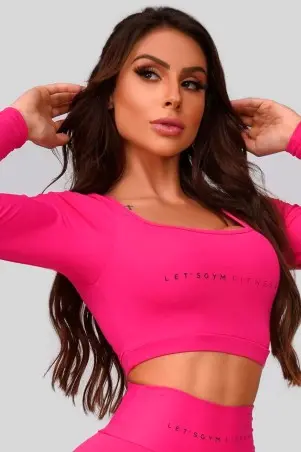 Pink Cropped Top
