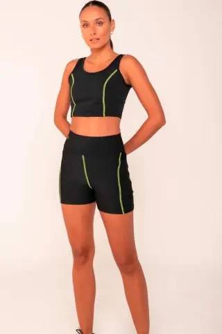 Shorts Beach Tennis Preto S/E Shorts Beach Tennis Preto S/E