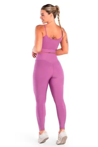 Basic Lilac Butt Lifting Fitness Leggings