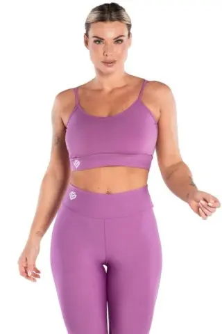 Basic Lilac Butt Lifting Fitness Leggings